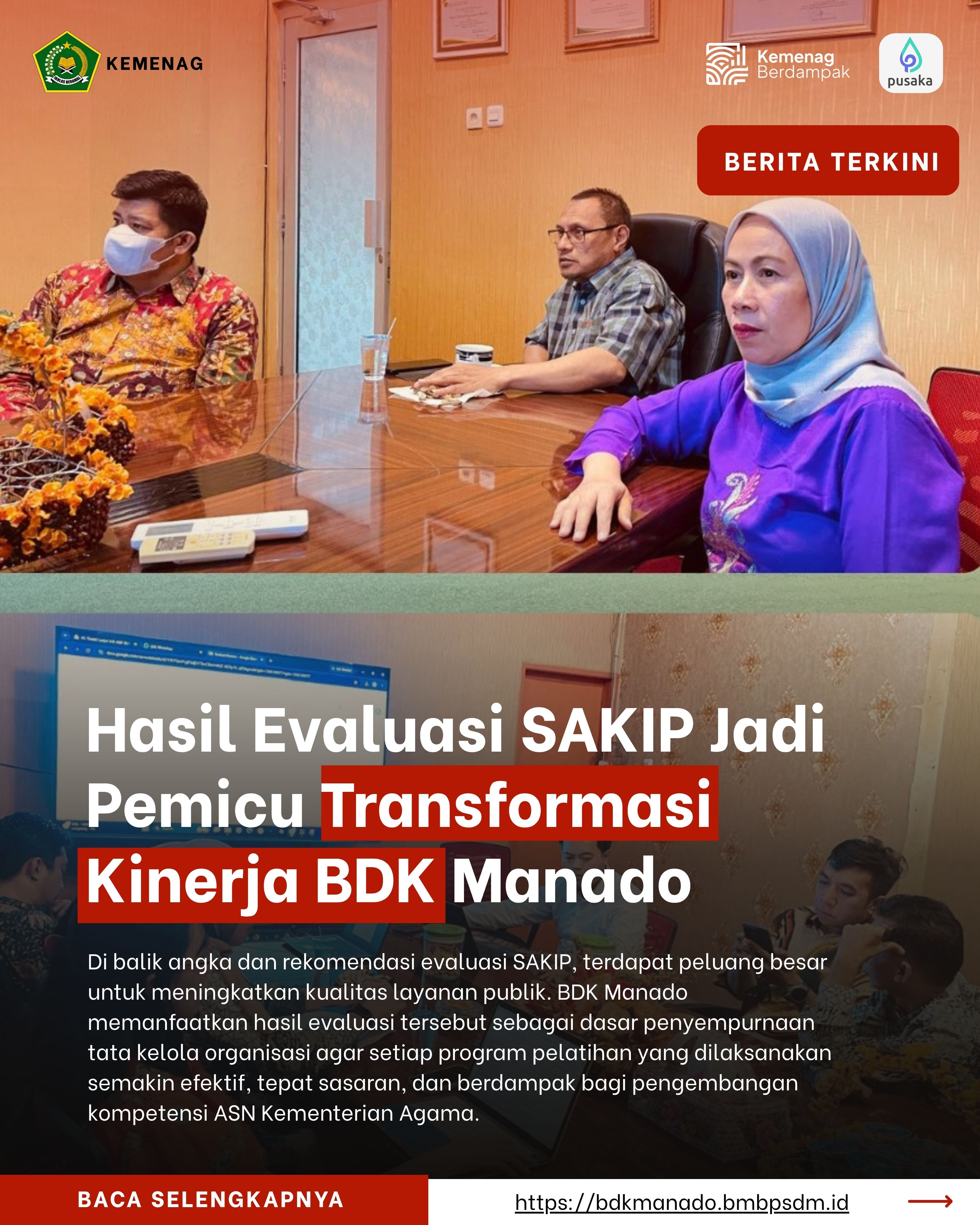 BDK Manado Perkuat Akuntabilitas Kinerja melalui Tindak Lanjut Hasil Evaluasi SAKIP