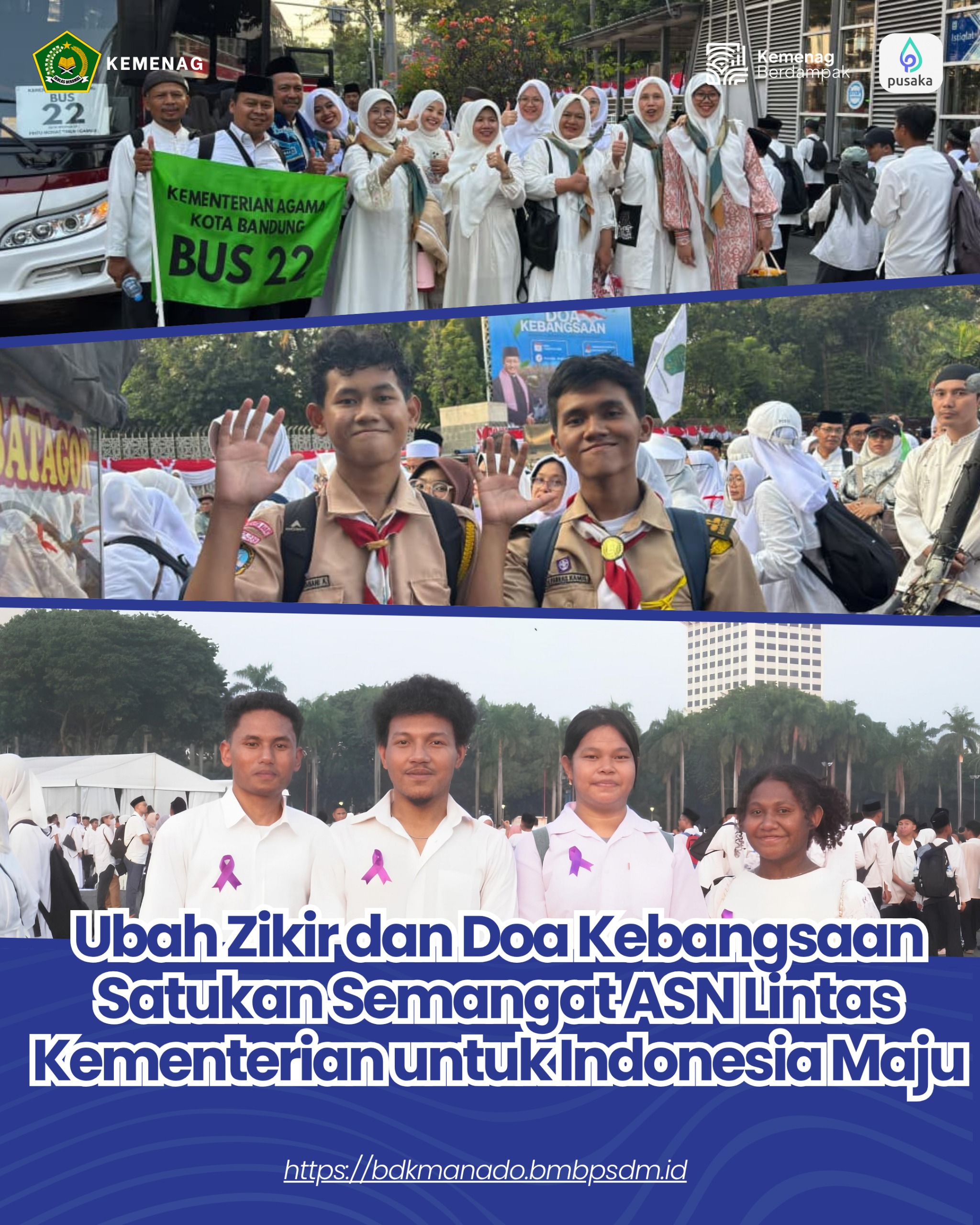 Zikir dan Doa Kebangsaan Satukan Semangat ASN Lintas Kementerian untuk Indonesia Maju